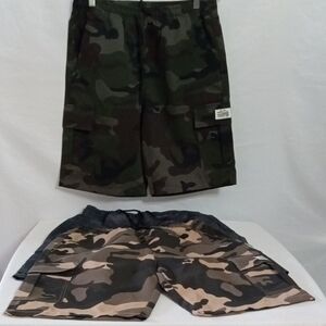 Set Of 3 Men's Camouflage Cargo Shorts - Versatile Outdoor Wear